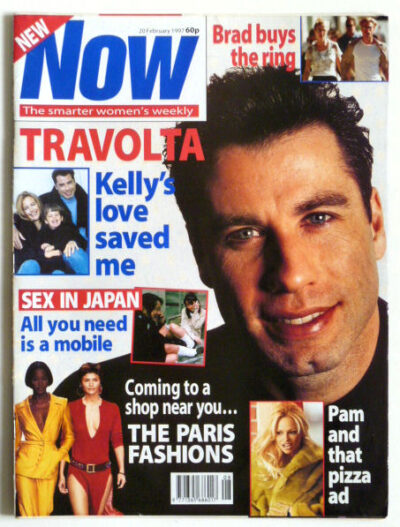 NOW Magazine 20 Feb 1997 John Travolta, Matt Le Blanc, Pamela Anderson, Sandra Bullock