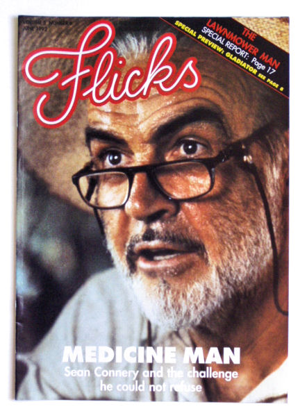 FLICKS Magazine Sean Connery, Greta Scacchi, Don Johnson, Dolly Parton (June 1992)
