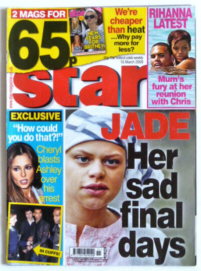 Star Magazine Issue 269 Jade Goody, Cheryl Cole, Jordan, Amy Winehouse ...