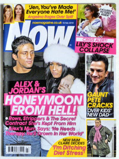 NOW Magazine Jordan & Alex, Lily Allen, Matthew Morrison, John Terry (15 February 2010)