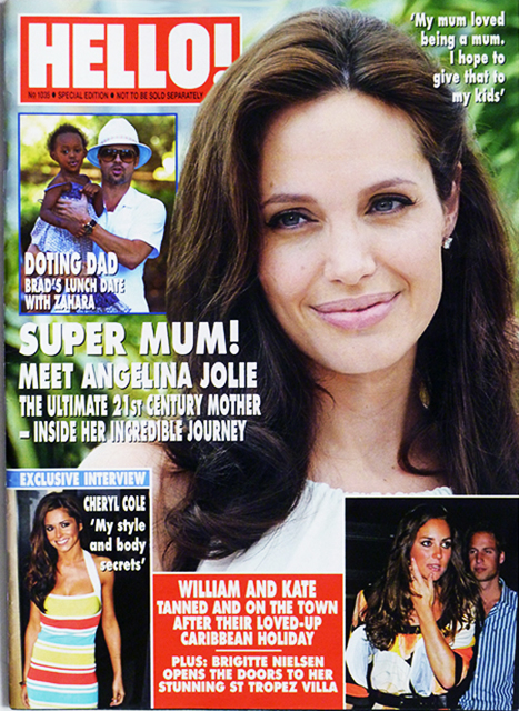 HELLO! Magazine Issue 1035 Angelina Jolie, Peaches Geldof, Prince William & Kate (26 August, 2008)