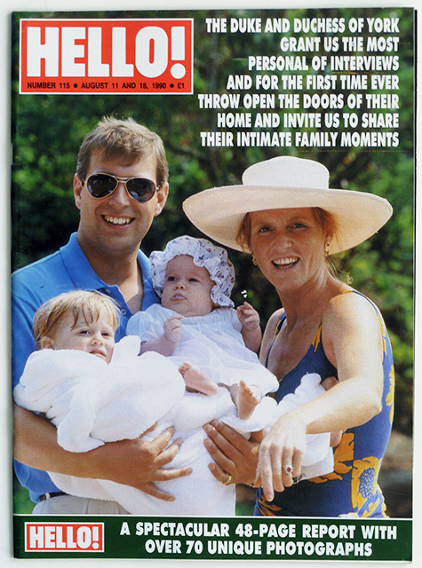 HELLO! Magazine Issue 115 Prince Andrew & Sarah, Jackie Stallone (Aug 11, 1990)