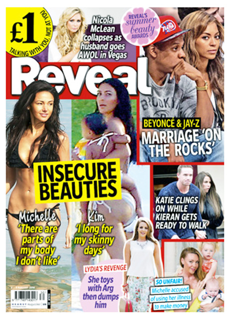 REVEAL Magazine Michelle Keegan, Katie Price, Beyonce (2-8 Aug 2014)