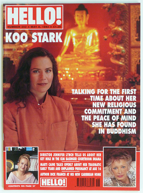 HELLO! Magazine Issue 252 Koo Stark, Jennifer Lynch, Cheryl Landon (May 8, 1993)