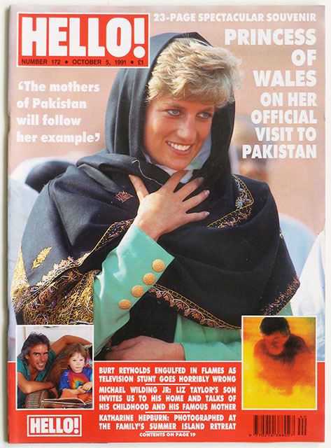 HELLO! Magazine Issue 172 Princess Diana, Katharine Hepburn, Michael Wilding Jr (Oct 5, 1991)