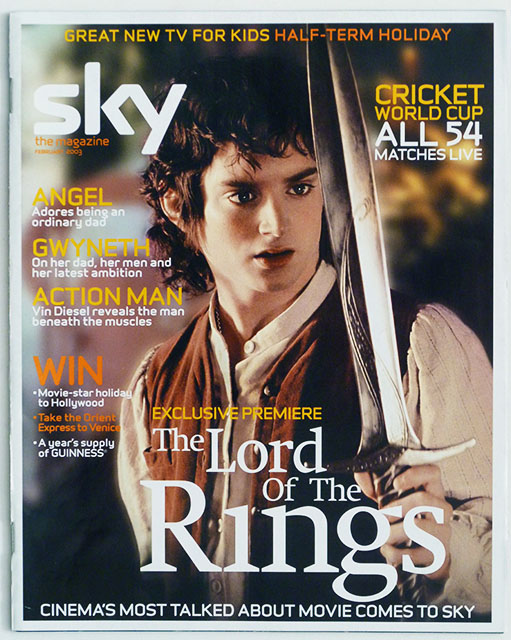 SKY Magazine Elijah Wood, Gwyneth Paltrow (Feb 2003)