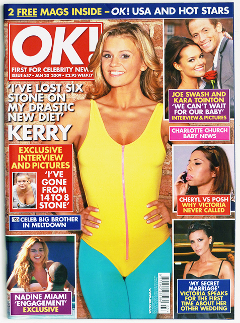 OK! Magazine Issue 657 Kerry Katona, John Travolta, Nadine Coyle (Jan 20, 2009)
