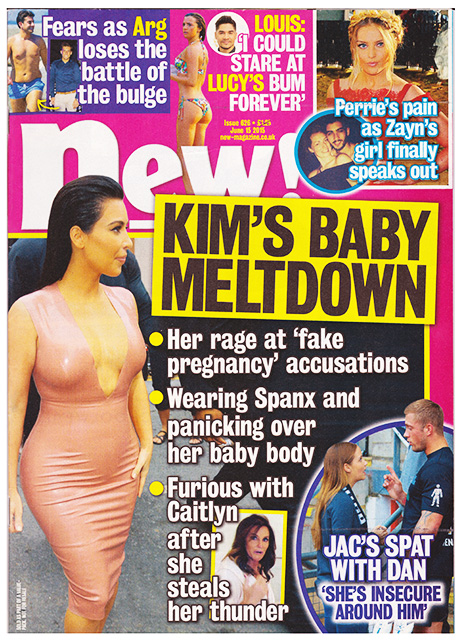 New! Magazine Issue 626 Kim Kardashian, Louis Smith (June 15, 2015)