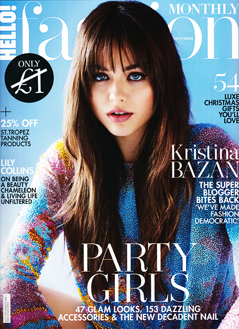 HELLO! FASHION Kristina Bazan, Lily Collins (December 2016)