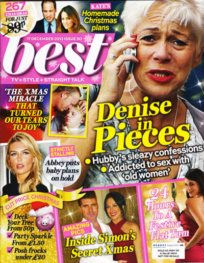 BEST Magazine Denise Welch Kate William Kristina Rihanoff 17 December 2013 Magazinemix co uk