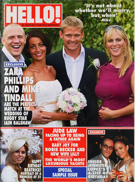 HELLO! Magazine Issue 1084 Iain Balshaw & Kate Davies Wedding, Jennifer Lopez (10 August 2009)