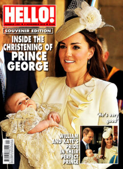 HELLO! Magazine Issue 1301 Prince George Christening, Annabel Astor (4 November 2013)*