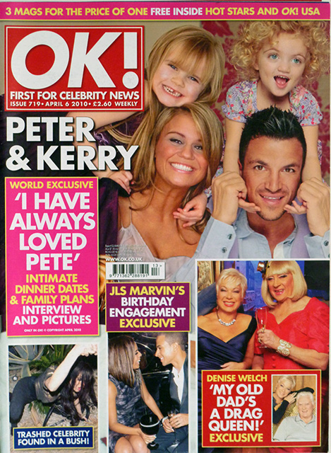 OK! Magazine Issue 719 Kerry Katona & Peter Andre, Sandra Bullock, Lady Gaga (April 6, 2010)