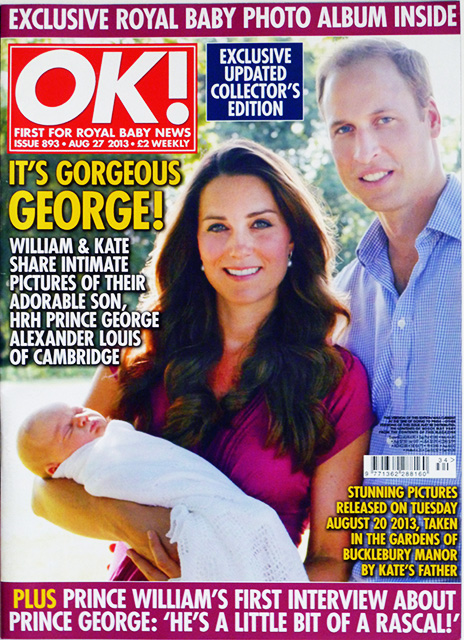 OK! Magazine Issue 893 Prince William & Kate Special with Baby George (August 27, 2013)