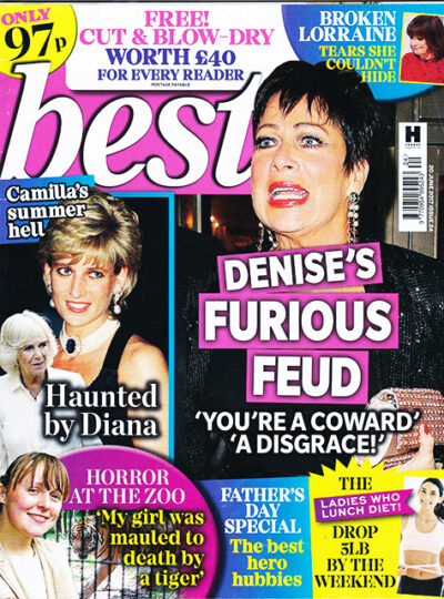 BEST Magazine Denise Welch Caroline Flack Olly Murs 20 June 2017 Magazinemix co uk
