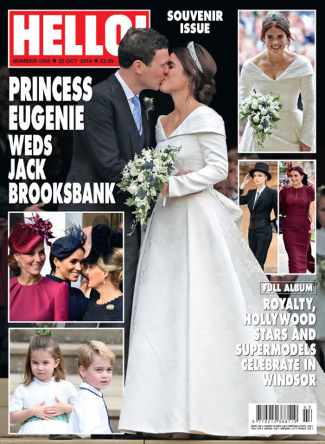 HELLO! Magazine Issue 1555 Princess Eugenie Weds Jack Brooksbank, Darcey Bussell (22 October 2018)