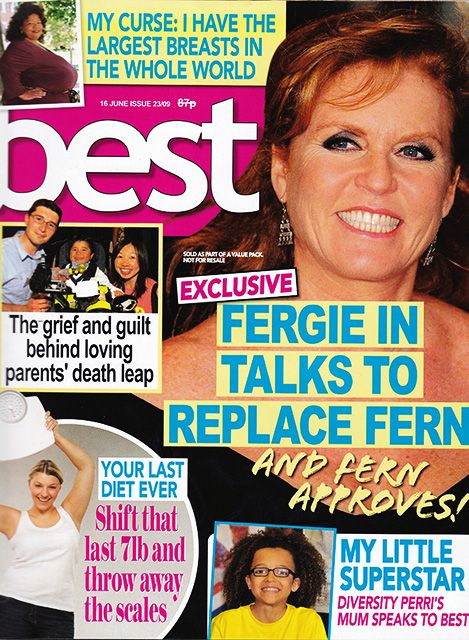 BEST Magazine Sarah Ferguson, Perri (16 June 2009)