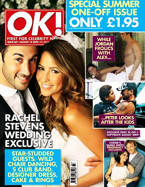 OK! Magazine Issue 687 Rachel Stevens Weds Alex Bourne, Katie Price, Sam Fox (August 18, 2009)