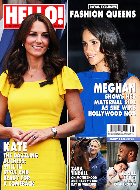 HELLO! Magazine Issue 1550 Kate & Meghan, Erica Pelosini, JB Gill (17 September 2018)