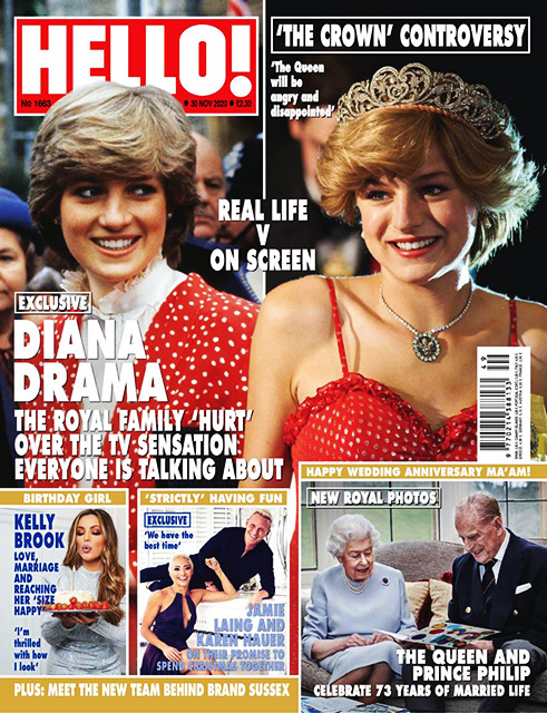 HELLO! Magazine Issue 1663 Princess Diana, Claudia Ravnbo, Jamie Laing & Karen Hauer (30 November 2020)