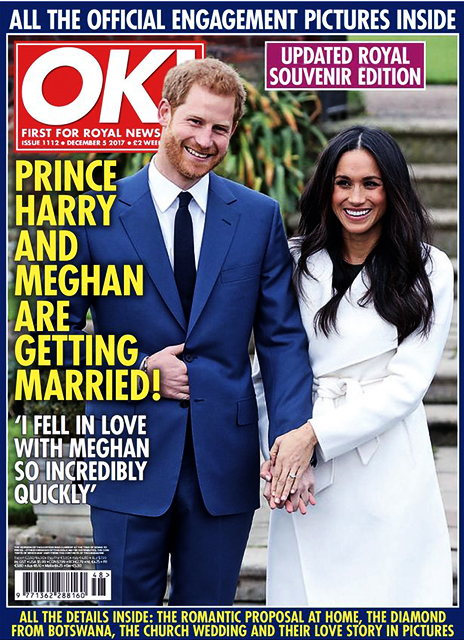 OK! Magazine Issue 1112 Prince Harry & Meghan, Serena Williams, Ferne McCann (December 5, 2017)
