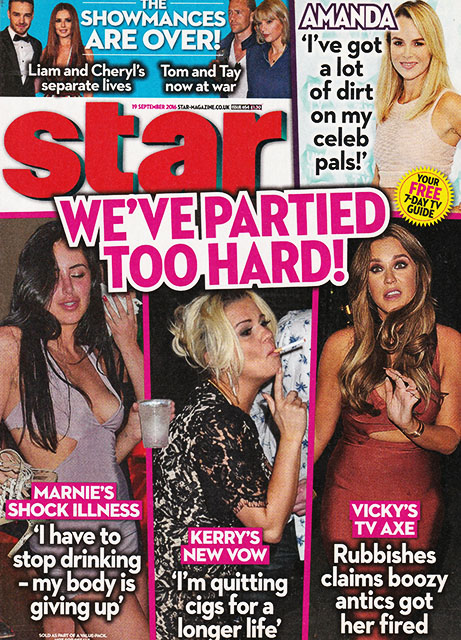 Star Magazine Issue 654 Marnie, Kerry, Vicky, Taylor (19 September 2016)