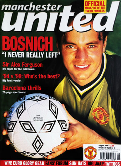 MANCHESTER UNITED Official Magazine Mark Bosnich, Barcelona (August ...