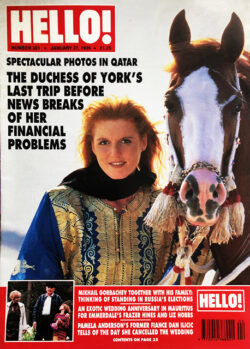 HELLO! Magazine Issue 391 Sarah, the Duchess of York, Mikhail Gorbachev, Pamela Anderson (January 27, 1996)