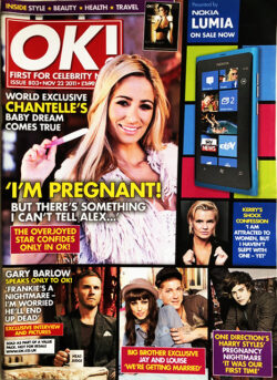 OK! Magazine Issue 803 Chantelle, One Direction, McFly, The Wanted (November 22, 2011)