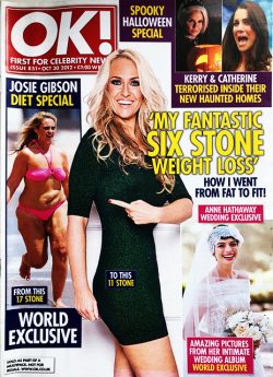 OK! Magazine Issue 851 Josie Gibson, Girls Aloud, Anne Hathaway, Tim Burton (October 30, 2012)