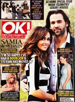 OK! Magazine Issue 877 Samia Ghadie & Sylvain, Frankie Dettori, Cheska Hull, Sarah Harding (May 7, 2013)