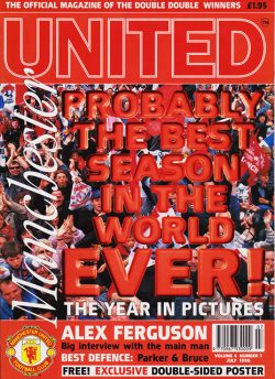 MANCHESTER UNITED Official Magazine Alex Ferguson, Gary & Phil Neville (July 1996)