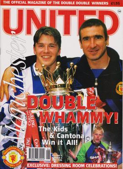 MANCHESTER UNITED Official Magazine Beckham, Cantona, Giggs (June 1996)