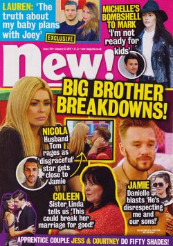 New! Magazine Issue 708 Nicola, Jamie, Coleen, Courtney, Jessica, CBB (January 23, 2017)