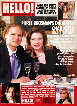 HELLO! Magazine Issue 502 Charlotte Brosnan, Leonardo DiCaprio, Kate Winslet (March 28, 1998)