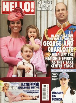 HELLO! Magazine Issue 1487 Prince William & Kate, Pippa Middleton & James, Meghan Markle (26 June 2017)