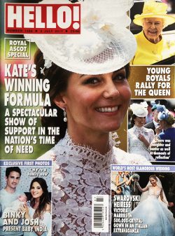 HELLO! Magazine Issue 1488 Kate Middleton, Michelle Mone, Victoria Swarovski Wedding (3 July 2017)
