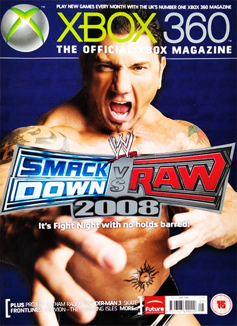XBOX 360 Magazine Issue 20 WWE Smackdown Vs Raw 2008 (May 2007)