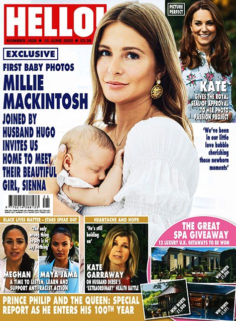 HELLO! Magazine Issue 1639 Millie Mackintosh, Kevin Fletcher, Queen & Prince Philip (15 June 2020)
