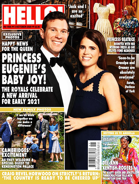 HELLO! Magazine Issue 1655 Eugenie & Jack, Carol Asscher, William & Kate (5 October 2020)