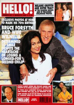 HELLO! Magazine Issue 501 Bruce Forsyth & Wilnelia, Prince Albert, Melanie & Tracy Griffith (March 21, 1998)