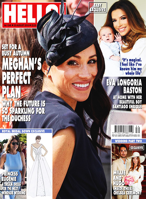 HELLO! Magazine Issue 1546 Meghan Duchess of Sussex, Madonna, Eva Longoria (20 August 2018)