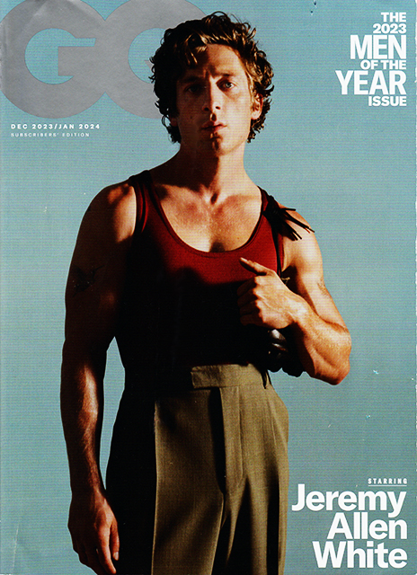 GQ Magazine Issue Dec 2023/Jan 2024 Jeremy Allen White, Andrew Scott, Kim Kardashian